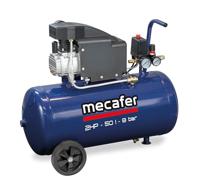 Compressor - MECAFER - 425794 - Blauw - 50 L - 2 PK - 8 Bar - thumbnail