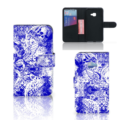 Telefoonhoesje met Naam Samsung Galaxy Xcover 4 | Xcover 4s Angel Skull Blauw Telefoonhoesje met Naam Samsung Galaxy Xcover 4 | Xcover 4s Angel Skull Blauw