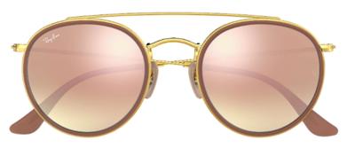 Ray-Ban ROUND DOUBLE BRIDGE zonnebril Rond Ray-Ban ROUND DOUBLE BRIDGE zonnebril Rond