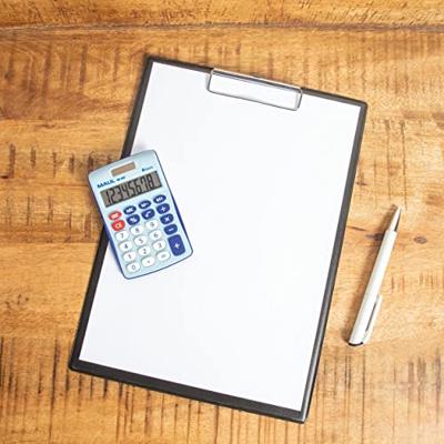 Maul MJ 450 Bureaurekenmachine Lichtblauw Aantal displayposities: 8 werkt op batterijen, werkt op zonne-energie (b x h) 113 mm x 72 mm