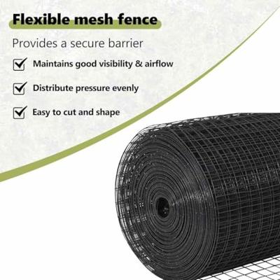 VidaXL Afrasteringspaal grijs 25 x 0,8 m (19 x 19 mm gaas)