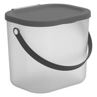Rotho Albula Wasmiddelbox 6L Antraciet/Transparant - thumbnail