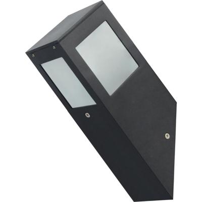 LED Buitenlamp Kavy 1 - Vierkant Wandarmatuur - Mat Zwart Aluminium - E27