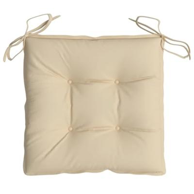 VidaXL Stoelkussens 4 st 40x40x7 cm oxford stof beige
