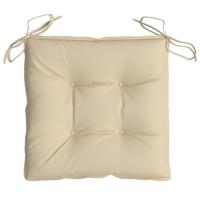 VidaXL Stoelkussens 4 st 40x40x7 cm oxford stof beige - thumbnail