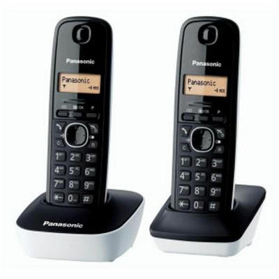 Panasonic KX-TG1612FRW Duo draadloos antwoordapparaat Zwart Wit