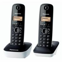 Panasonic KX-TG1612FRW Duo draadloos antwoordapparaat Zwart Wit - thumbnail