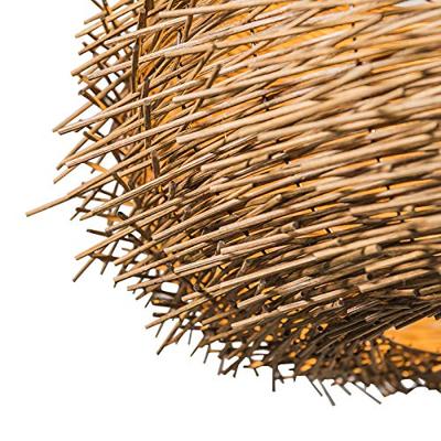 QAZQA Landelijke hanglamp bruin rotan - Hatch 45 QAZQA Landelijke hanglamp bruin rotan - Hatch 45