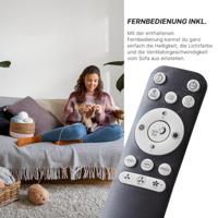 Brilliant Zwarte ventilatorSalerno met RGB functie - G60020/06 - thumbnail