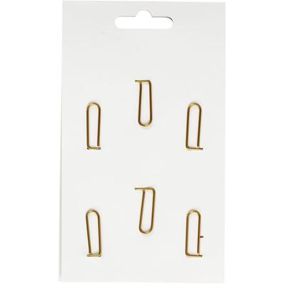 Creativ Company Clips, pijl, afm 40x25 mm, goud, 6 stuk/ 1 doos