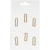 Creativ Company Clips, pijl, afm 40x25 mm, goud, 6 stuk/ 1 doos - thumbnail