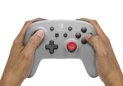 Power A Retro Grey Controller Nintendo Switch, Nintendo Switch Lite, Nintendo Switch OLED Grijs