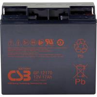 CSB Battery GP 12170 Standby USV Loodaccu 12 V 17 Ah Loodvlies (AGM) (b x h x d) 181 x 167 x 76 mm M5-schroefaansluiting Onderhoudsvrij, Geringe zelfontlading - thumbnail