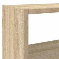 Wandschap kubus 7 vakken bewerkt hout sonoma eikenkleurig - thumbnail
