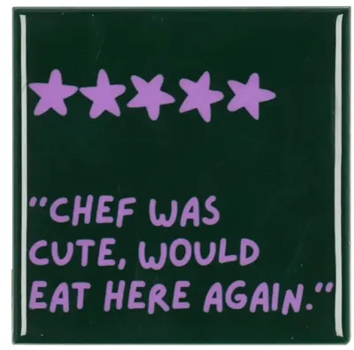 Tegeltje Chef 10x10x1cm