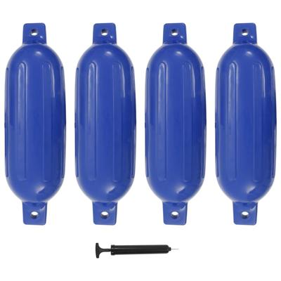 VidaXL Bootstootkussens 4 st 58,5x16,5 cm pvc blauw