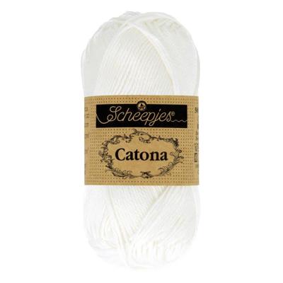 Scheepjes Catona 25g - 106 Snow White - Haakgaren / Breigaren