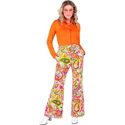Flared Broek 60&apos;s Peace & Paisley Dames