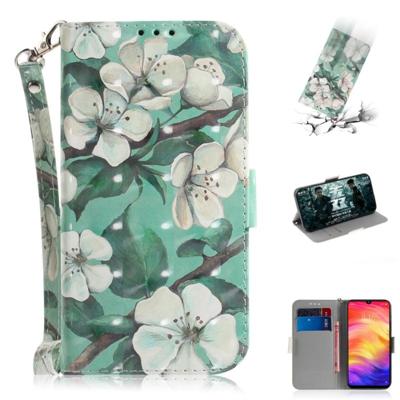 3D gekleurde tekening horizontale Flip lederen draagtas met houder & kaartsleuven & portemonnee voor Huawei P30 (aquarel bloem) 3D gekleurde tekening horizontale Flip lederen draagtas met houder & kaartsleuven & portemonnee voor Huawei P30 (aquarel bloem)