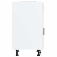 Keuken onderkast "Porto" bewerkt hout betongrijs - thumbnail