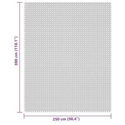 VidaXL Tenttapijt 3x2,5 m crèmekleurig