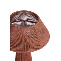 Light & Living Tafellamp 'Fugia' Jute, 47cm hoog, kleur Steenrood - thumbnail