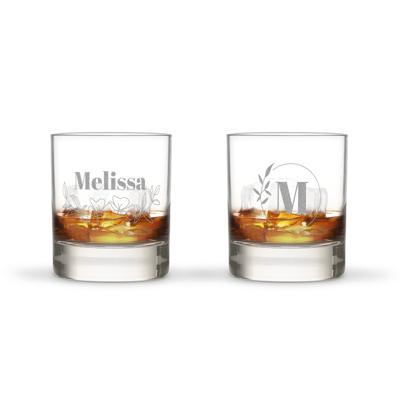 Tumbler glas graveren - 2 stuks