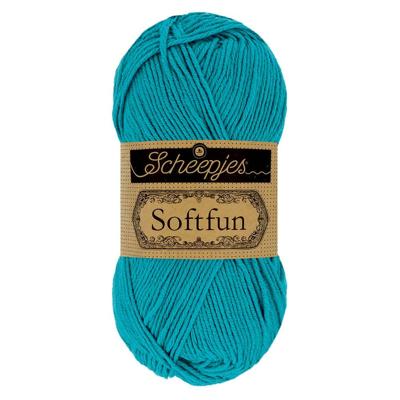 Scheepjes Softfun - 2511 Dark Turquoise - Haakgaren / Breigaren