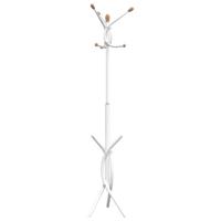 VidaXL Kapstok 176 cm gepoedercoat ijzer wit - thumbnail