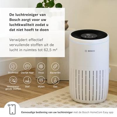 Bosch Home Comfort 7733703376 Air 4000i Luchtreiniger 62 m² Wit, Zwart