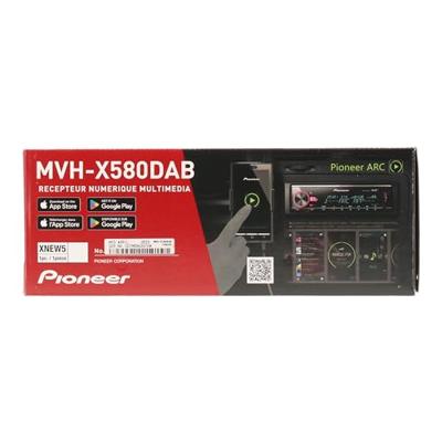 Pioneer MVH-X580DAB Autoradio enkel DIN DAB+ tuner, Aansluiting voor stuurbediening, Bluetooth handsfree