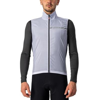 Castelli Squadra stretch mouwloos vest zilvergrijs heren L