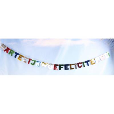 Letterslinger gefeliciteerd kleur