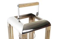 Lykta DKD Home Decor Kristal Zilverkleurig Metaal 23 x 23 x 36 cm - thumbnail