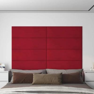 VidaXL Wandpanelen 12 st 3,24 m² 90x30 cm fluweel wijnrood VidaXL Wandpanelen 12 st 3,24 m² 90x30 cm fluweel wijnrood