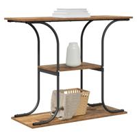 Wandtafel met plank met opslag Oud hout 101 x 35 x 80.5 cm Bewerkt hout - thumbnail