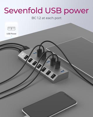 ICY BOX-HUB1701-C3 7 port USB 3.0 Type-A Hub
