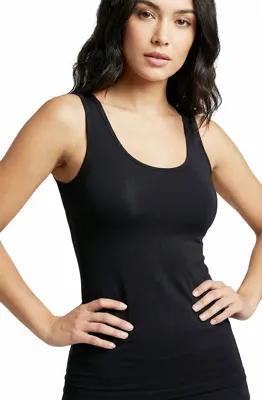 Toker Dames Hemdje, breed bandje 204/1 - 100% katoenen onderhemd - Singlet - Diepe hals