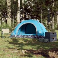 Tent 2-persoons snelontgrendeling blauw - thumbnail