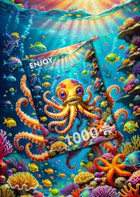 Cute Octopus Puzzel 1000 Stukjes