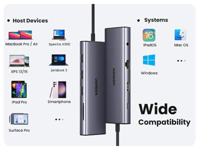 UGREEN Revodok USB-C dockingstation Geschikt voor merk (dockingstation): Universeel
