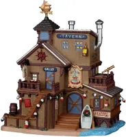 Lemax the salty sea dog tavern verlicht kersthuisje Plymouth Corners 2022 - thumbnail