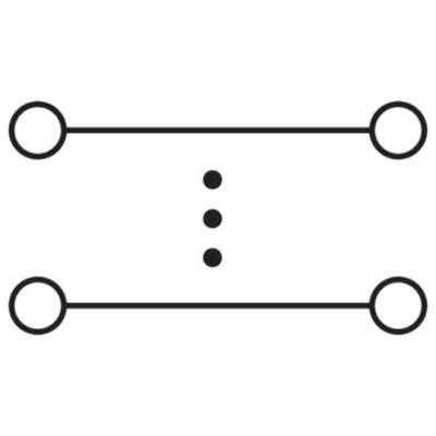 Phoenix Contact 3260060 Hoogstroomklem 20 mm Spanveer Grijs, Blauw, Zwart, Geel 2 stuk(s)