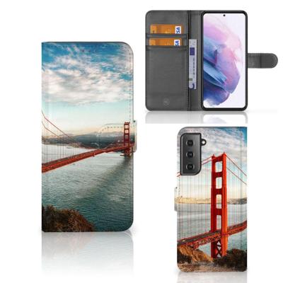 Samsung Galaxy S21 Plus | Flip Cover | Golden Gate Bridge