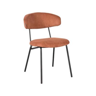 LABEL51 Eetkamerstoel 'Zack' Rib, kleur Roest