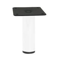 Stalen meubelpoot wit rond ø 3 cm en hoogte 10 cm - thumbnail
