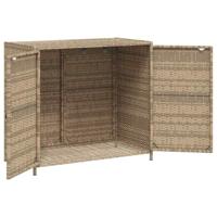 Tuinkast 83x45x76 cm poly rattan beige - thumbnail