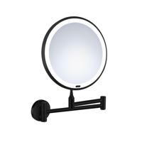 Vergrotingsspiegel Smedbo Beslagsboden Wandmodel Mat Zwart - thumbnail