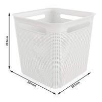 Rotho BRISEN Opbergmand 29.1x29.1x28.1 cm 18L Wit - thumbnail