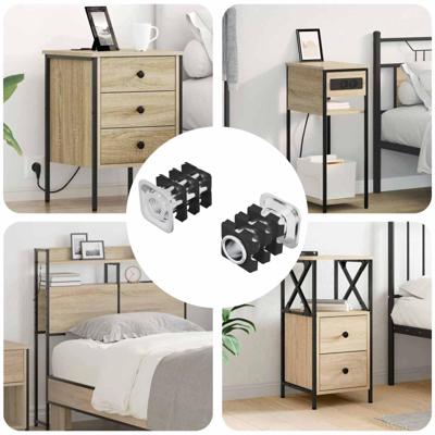 VidaXL Draadbuis invoeg 2 pcs zwart en zilver 15,8 x 15,8 x 22,5 mm VidaXL Draadbuis invoeg 2 pcs zwart en zilver 15,8 x 15,8 x 22,5 mm